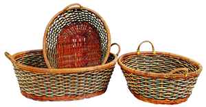 ตะกร้าไม้ไผ่สานมือปรับแต่งได้ส่งตรงจากเวียดนาม-สำหรับตะกร้าอาหารเค้กขนมปังปิกนิก - Product Image 4