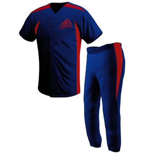 Uniforme de Béisbol Deportivo de Color Sólido, Uniforme de Béisbol de Secado Rápido, Uniforme de Béisbol Ajustado para Hombre - Product Image 1