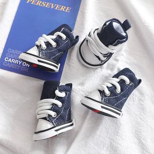 Chaussures pour animaux de compagnie <span class=keywords><strong>Converse</strong></span> en toile denim, style jean tendance, décontractées, imperméables et antidérapantes pour l'extérieur, printemps-été, pour Teddy, Bichon et autres animaux de compagnie - Product Image 1