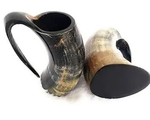 <b>Horn</b> beer mug Viking <b>horn</b> mug Nordic <b>drinking</b> <b>horn</b> - Product Image 1