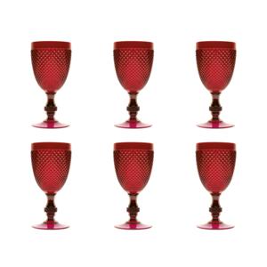 Set di 6 calici Excelsa in plastica rosso diamante da 39 cl per feste - Product Image 4