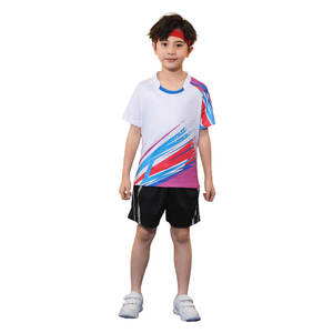 Tenue de tennis entièrement personnalisée / Maillot unisexe pour enfants, uniforme de badminton de haute qualité, design et couleur personnalisables, uniforme de tennis 2026 - Product Image 3