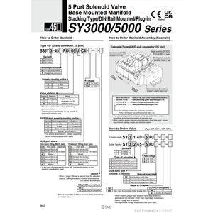 ชิ้นส่วนนิวเมติก SS5Y3-45NFD-10B-C4นิวเมติก SMC - Product Image 1