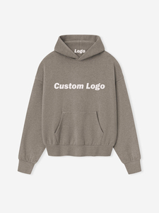 Hoodie surdimensionné personnalisé en tissu polaire avec poche kangourou, poignets côtelés et impression de logo personnalisée pour un style streetwear haut de gamme. - Product Image 1