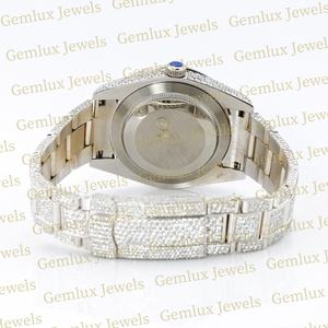 Probador de diamantes de paso de alta calidad, fecha automática D VVS, movimiento automático de diamantes de moissanita completamente helado, reloj de Hip Hop para hombres - Product Image 4