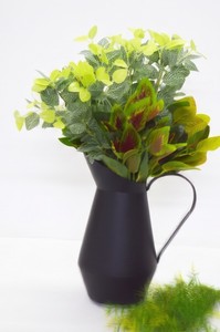 Hot Sale Black Powder Coating Modern <b>Unique</b> Premium Antique Nickel Plated Iron Flower <b>Vase</b> Luxuries Style <b>Vase</b> for Luxuries Home - Product Image 2