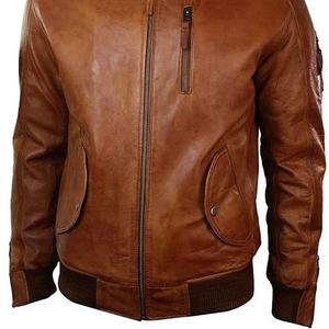 <b>Men</b>’s Original Genuine Leather <b>Biker</b> <b>Jacket</b> Classic Fashionable Motorcycle Leather <b>Jacket</b>, Custom Sizes & Bulk Orders Available - Product Image 6