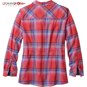 Chemise en flanelle épaisse pour femme, style motard, manches longues, poignets boutonnés, style outdoor, vente en gros - Product Image 2