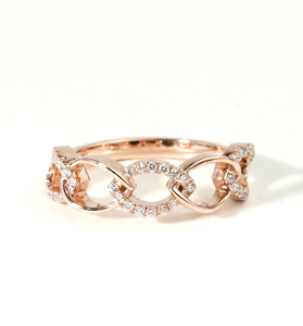 Bague en or massif 10K 14K 18K certifiée IGI avec diamant de laboratoire rond, couleur DEF, clarté VSVVS, forme marquise, chaîne torsadée - Product Image 4