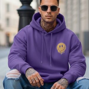 Sudaderas con Capucha de Alta Calidad para Hombre y Mujer, Bordado con Logotipo Personalizado, 100% Algodón, Tejido de Felpa, Teñido con Hilo, Diseño a Cuadros Otoñal, Transpirable - Product Image 2
