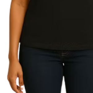 Camiseta Negra con Logo MOM para Mujer, Estilo Casual, Ropa Urbana, Cómoda, a la Moda - Product Image 4