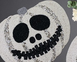 Traditional Handmade <b>Beaded</b> Embroidery <b>Placemat</b> Decorative Dining Table Mat for Home Party Wedding and Celebration - Product Image 4
