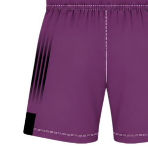 Customized Plum <b>Black</b> <b>Rugby</b> <b>Shorts</b> Elastic Waist Breathable Lightweight Team Training Performance Athletic Sports Uniform Bottom - Product Image 3