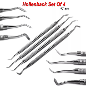 Spatule à <span class=keywords><strong>ciment</strong></span> Hollenback Carver pour modelage de cire, ensemble de 4 outils dentaires en acier inoxydable, certification CE, poignée ergonomique, garantie 1 an - Product Image 5