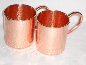 Elegant Pure Copper Drinking Mug Handmade Polished Copper Coffee Tea Mug by Madiha Art and Crafts - Product Image 4