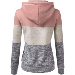 Sudadera de Mujer de Alta Calidad, Ecológica, de Secado Rápido, Transpirable, con Bolsillo Canguro y Bloques de Color - Product Image 2