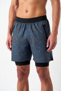 Shorts de sport d'été pour hommes, respirants, à séchage rapide, taille haute, pour l'entraînement, le fitness et les activités de plein air - Product Image 3