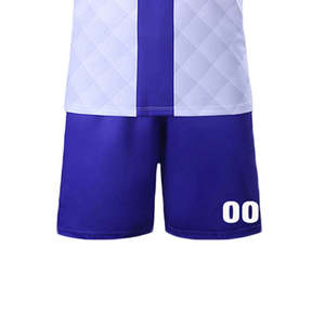 Conjunto de Camiseta de Fútbol Personalizada para Hombre, Blanca, con Cuello en V, Nombre del Equipo Sublimado, Absorbe la Humedad, Manga Corta, Corte Regular para Adultos, 100% - Product Image 4