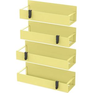 Set di 4 Organizzatori Magnetici Gialli per Spezie, per Frigorifero e Forno, per un'Organizzazione Efficiente - Product Image 4