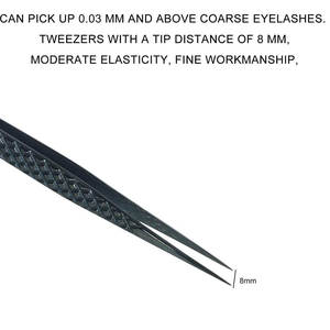 Pinces à cils pour extensions et épilation des poils incarnés, pinces biseautées professionnelles en acier inoxydable - Product Image 6