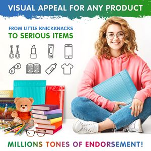 Blu chiaro durevole Poly bollettini auto-sigillanti 9.5X13.5 pollici 100 pacco buste di spedizione impermeabili Mailing bag impermeabili - Product Image 6