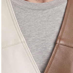 Premium <b>Men</b> <b>Leather</b> <b>Waistcoat</b> Custom Embroidered <b>Leather</b> Vest <b>Men</b> Button Down <b>Leather</b> <b>Waistcoat</b> <b>Men</b> <b>Leather</b> Vest V-Neck - Product Image 5
