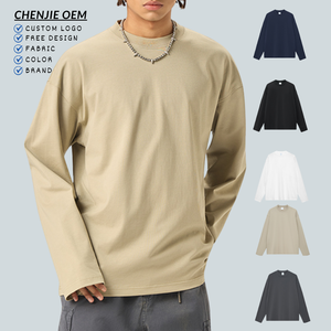 Maglietta a Maniche Lunghe Personalizzata del Produttore, Leggera e <span class=keywords><strong>Termica</strong></span> per Uomo, 100% Cotone - Product Image 1