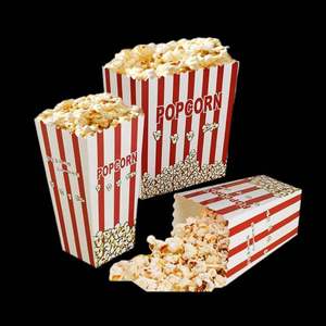 EcoRev Custom Eco-Friendly Biodegradable Compostable Recyclable Double Wall Disposable <b>Paper</b> Popcorn Pail Cups 200ml Food Grade - Product Image 4