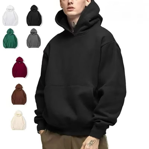 เสื้อฮู้ดสีขาวสำหรับผู้ชาย ทรงปกติ ผ้าฝ้ายเฟรนช์เทอร์รี่ แขนยาว สวมใส่สบายๆ สำหรับฤดูใบไม้ร่วง มีกระเป๋า - Product Image 2