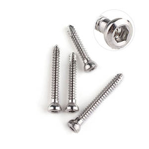 Implantes Veterinarios, Tornillos Corticales Autorroscantes de Acero Inoxidable de 2.4 mm x 18 mm, 10 Piezas, para Veterinaria, Ortopedia, Accesorios - Product Image 1