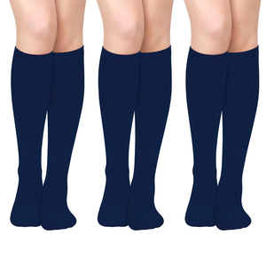 Chaussettes de compression sportives montantes noires respirantes antidérapantes pour la course, le voyage et l'équitation – Offre spéciale - Product Image 1