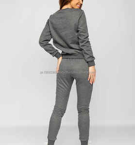 ชุดวอร์ม2ชิ้นแบบสวมหัวมีฮู้ดและกางเกงวิ่งผ้าฝ้ายโอเวอร์ไซส์ - Product Image 5