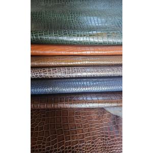 Genuine Buffalo <b>Leather</b> Split Stripes Pattern Vintage Wind Proof Handbag Accessories Embossed Grain Texture Customizable - Product Image 3
