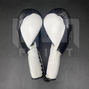No Boxing No Life Guantes de Boxeo Profesionales de Cuero Vacuno de Primera Calidad con Cordones, Acolchado Grueso de 4 Capas, Transpirables para Kick Boxing - Product Image 6