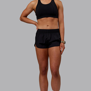 Shorts Deportivos de Lona para Mujer, de Alta Calidad, con Logotipo Personalizado, Cintura Alta, Precio Bajo, Secado Rápido, Transpirables, de Lujo - Product Image 2