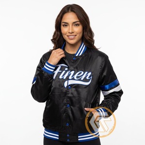 Chaqueta universitaria personalizada Zeta Phi Beta, ropa de hermandad, cresta bordada de satén transpirable de alta calidad y letras más finas para mujer - Product Image 2