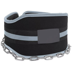 Fitness Dip Weightlifting <b>Belt</b> With Metal <b>Chain</b> Custom Branding For Dips Pullups Strength Workout Support Customizable Design - Product Image 1