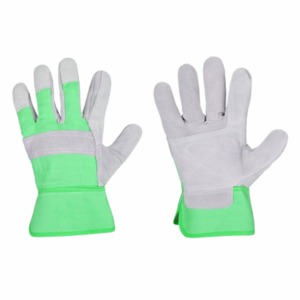 Guantes de Trabajo de Dedo Completo, Verde Gris, Algodón, Antideslizantes, Unisex, para Exteriores, Todas las Temporadas - Product Image 1