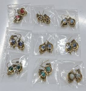 Pendientes de Bisutería Étnica Boho de Moda para Mujer, con Cuentas de Piedra y Aleación de Metal GS, para Regalo, GC-ER-429 - Product Image 1