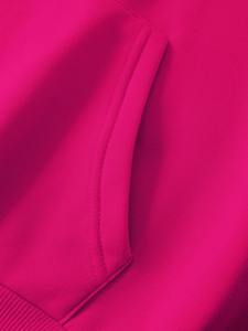 เสื้อฮู้ดดี้ปักลายสีชมพูสดใส ทรงโอเวอร์ไซส์ ผ้าฝ้ายฟลีซ ระบายอากาศได้ดี เหมาะสำหรับฤดูหนาว สไตล์ลำลอง สตรีทแวร์ ใส่ได้ทั้งผู้หญิงและผู้ชาย - Product Image 4