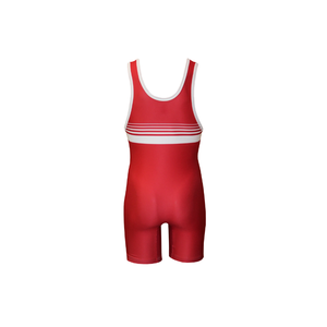 Débardeur rayé rouge et blanc pour homme avec short, séchage rapide, tenue de sport et de fitness - Product Image 3