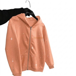 Sweat-shirts à capuche pour hommes avec strass, personnalisables, style streetwear, vente en gros, fabricant et fournisseur de vêtements - Product Image 1