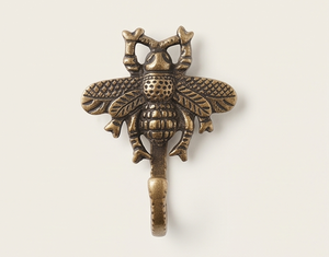 Antique Brass Bee Wall <b>Hook</b> Vintage Metal Decorative <b>Hook</b> <b>For</b> Clothing And Towels Door <b>Hanging</b> Display - Product Image 1