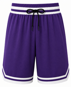 Shorts Bermuda bleus pour hommes à rayures blanches, séchage rapide, taille à cordon, vêtements de sport décontractés, tenue d'été pour équipes sportives - Product Image 5