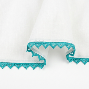 Encaje Guipur GPO Teal de 10mm Directo de Fábrica, Rollo de 20 Metros para Bordes de Escote, Manualidades de Costura DIY, Personalizable, Venta al por Mayor - Product Image 2