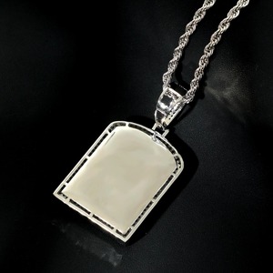 Pendentif Afrique en diamant baguette serti de pierres |   Collier Teg Bling Africa |   Collier pour homme |   Pendentif Carte d'Afrique 3D |   Bijoux Hip Hop - Product Image 6