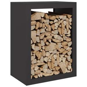 Support à bois de chauffage en acier noir 23.6x15.7x31.5 pouces, accessoire pour cheminées - Product Image 3