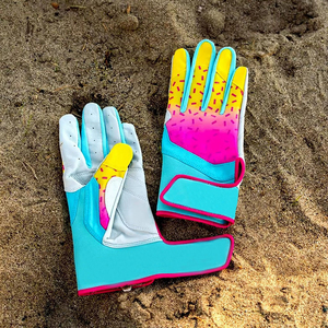 Guantes de Béisbol de Cuero Personalizados al por Mayor, Guantes de Bateo Acolchados Antideslizantes para Softbol, Proveedor Directo OEM - Product Image 6