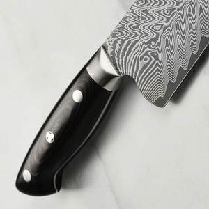 Cuchillo de Cocina de Acero de Damasco de Alto Rendimiento con Mango de Madera para Cocina Profesional, Cuchillo de Chef Hecho a Mano - Product Image 6