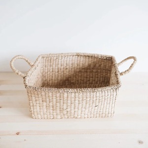 Panier en jonc de mer tressé à la main, panier de rangement artisanal, vente en gros, écologique, fabriqué au Vietnam - Product Image 2